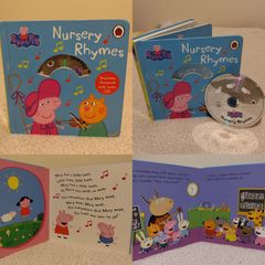 Peppa Pig nursery rhymes cd book, hardback