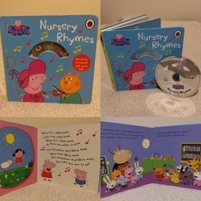 Peppa Pig nursery rhymes cd book, hardback