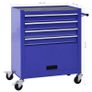 Tool Trolley with 4 Drawers Steel Blue Image 8