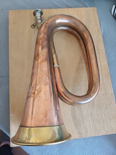 Vintage brass bugle John Grey