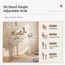 L-shaped Height Adjustable Desk, 160 x (60-90 cm), Electric Standing Desk Image 3