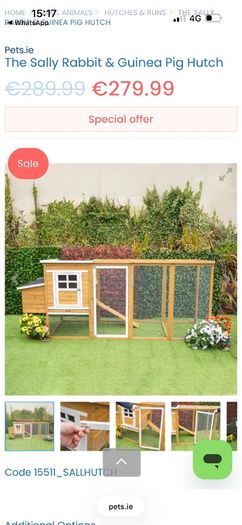 Rabbit hutch & run
