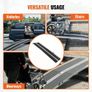 Wheelchair Ramp, 304.8 cm 363 kg Capacity, Non-Slip Aluminum Folding Threshold Ramp Image 4