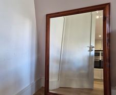 Large Solid Wood Framed Mirror