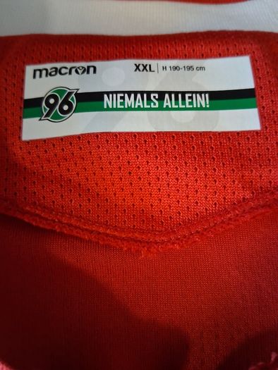 Hannover 96 Football Club Jersey.  Official Macron Mens Home Jersey. Collect In Dublin Or Receive Via Post.