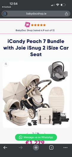 I candy peach 7 bundle biscotti with isofix 360