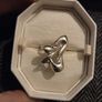 925 Sterling Silver Modernist Ring - Size 6/M Image 2