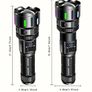 Smart Display Screen, 1200 Lumens Rechargeable Handheld Flashlight, Image 6