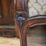 Antique French Corner Bergere Armchair Image 7