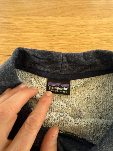 Patagonia Womens Mount Sterling Organic Cotton French Terry Dress Blue M