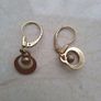 gold with pearl earrings Image 3