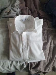 White shirt, non-iron slim fit 12yo