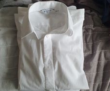 White shirt, non-iron slim fit 12yo