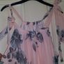 Brand new pink&grey maxi floral dress size UK12 EU40 Postage included Image 3