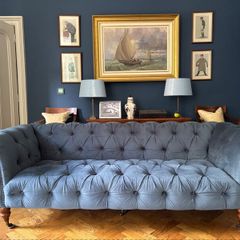 3 Seater Velvet Chesterfield Sofa