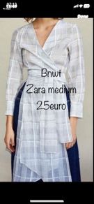 top Bnwt Zara long layering piece wrap style medium blouse /top