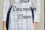 top Bnwt Zara long layering piece wrap style medium blouse /top