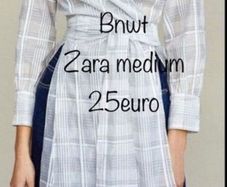 top Bnwt Zara long layering piece wrap style medium blouse /top
