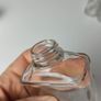 384 - Set of 5 Vintage Collectible Decorative Clear Glass Bottles Jars Inkwells Image 9