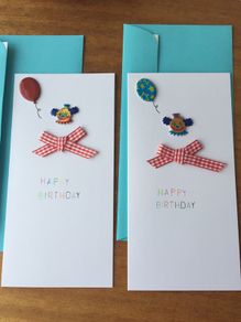 Birthday cards - clown (handmade)