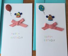 Birthday cards - clown (handmade)