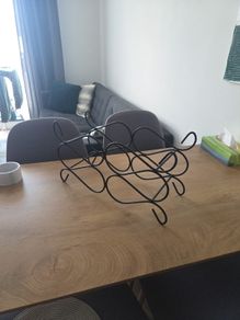 Iron wine rack - 6 bottles