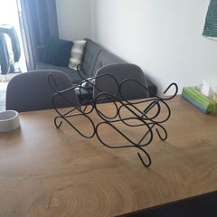 Iron wine rack - 6 bottles