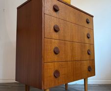 Vintage Retro Mid Century Teak Chest of Drawers