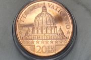 Vatican 20 Euro Copper Uncirculated Coin 2022 - Saint Peter's Basilica - Art and Faith