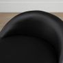 Set of 2 360 swivel rolling stools, seat adjustable 47-62H cm, chrome steel black synthetic upholstery Image 9
