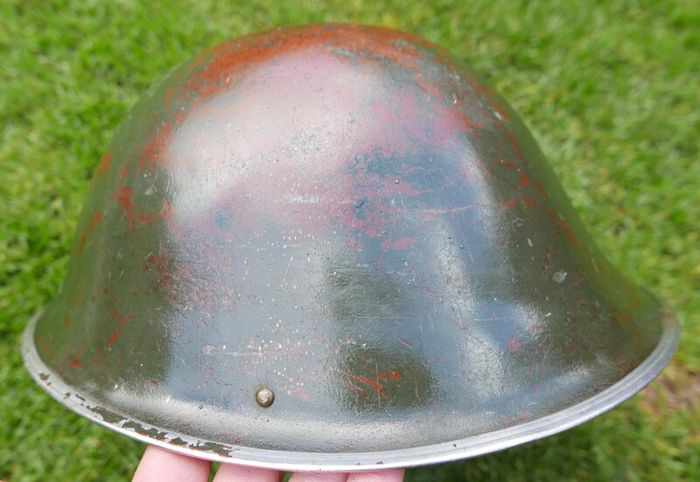 Vintage Steel Helmet 1958 British Army BMB MK IV