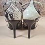 Karen Millen Snakeskin Stiletto High Heels Peep Toe Size Uk 7 Eu 40 Image 8