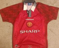 Manchester United 1997 98 Home Jersey Original Size Y