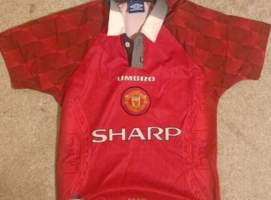 Manchester United 1997 98 Home Jersey Original Size Y