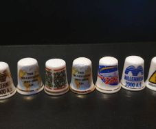 Bone China Thimbles Millennium Themed