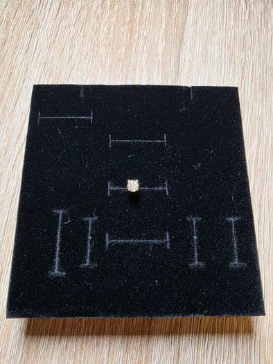 9K Gold Single Diamond Stud Earring 0.25ct, 0.55g
