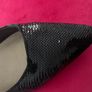 Black Sequinned Classic Stillettoes Image 5