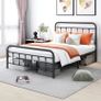 Double Bed Frame with Storage and Headboard Image 8