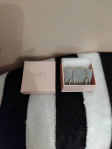 valentines gold color earrings soul new