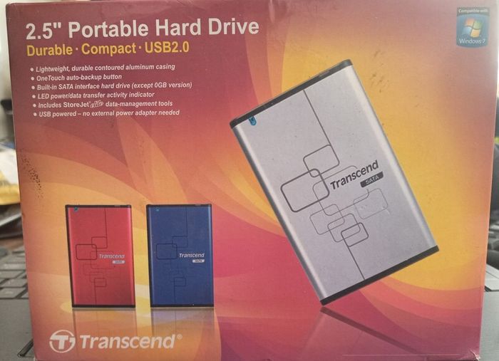 Transcend TS0GSJ25R-S 2.5" Red SATA USB 2.0 External Enclosure