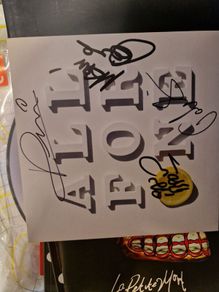 Stone Roses All For One 7" vinyl fully signed