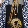 St Padre Pio Gold Blessed  pendant Image 2