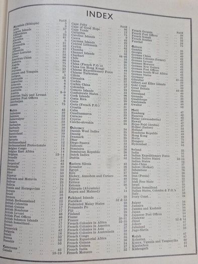 stamp album with stamps of the world