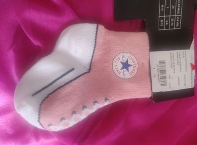 Converse All Star brand new pink lightweight ankle infant socks age 12-24 months Free post