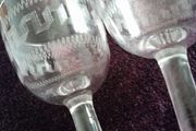 Antique Pair - c.1910 - Port or Sherry Glasses