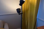 Grey floor lamp