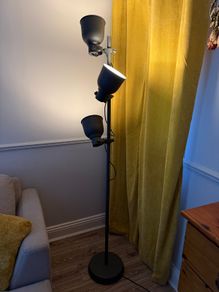Grey floor lamp