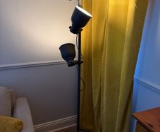 Grey floor lamp