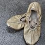 Gold ballet dancing shoes  size 29 Image 3