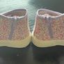 Dunnes Stores multi-glitter high-top trainers with side zip & purple satin ribbon laces Sz Uk9/EU26 EUC Image 3